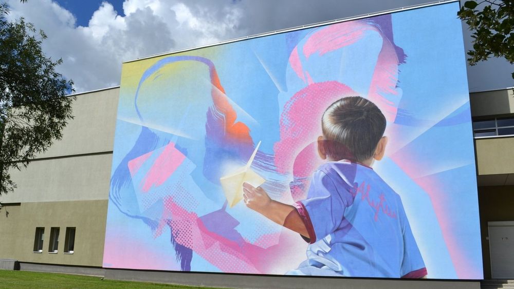 Grafitis „Nerūpestingos ateities vizija“ #3