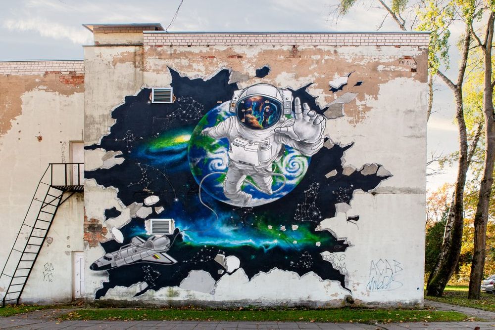 Grafitis „Tikslo link"